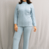 Sky Blue Knit Luxe Co-Ord Set – Comfort Meets Style ART NO 89000