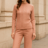Peachy Knit Luxe Co-Ord Set – Comfort Meets Style ART NO 89000
