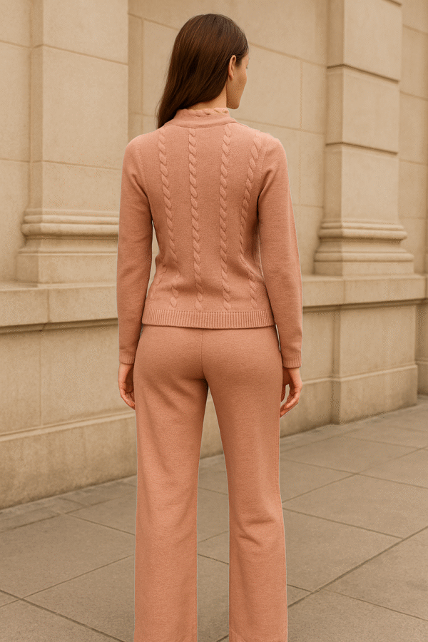 ChatGPT Image Aug 6, 2025, 01_30_52 PM Peachy Knit Luxe Co-Ord Set – Comfort Meets Style ART NO 89000