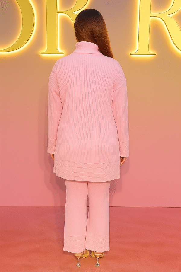 ChatGPT Image Aug 7, 2025, 12_41_18 PM Blush Pink Knit Luxe Co-Ord Set – Comfort Meets Style ART NO 89000