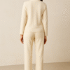 Elegant Cream Woolen Co-Ord Set – Winter Loungewear Collection ART NO 89000