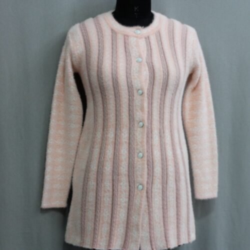 Self-Knit Hand Embroidered Cardigan for Women | Blended Yarn | Formal Winterwear by Pawni Knitwears | Art No- 7900
