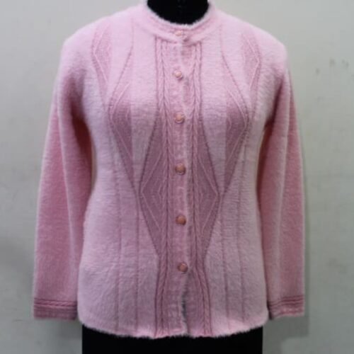 Women’s Soft Embroidered Nylon Cardigan Sweater – Winter Casual by Pawni Knitwears | Art No- 5600