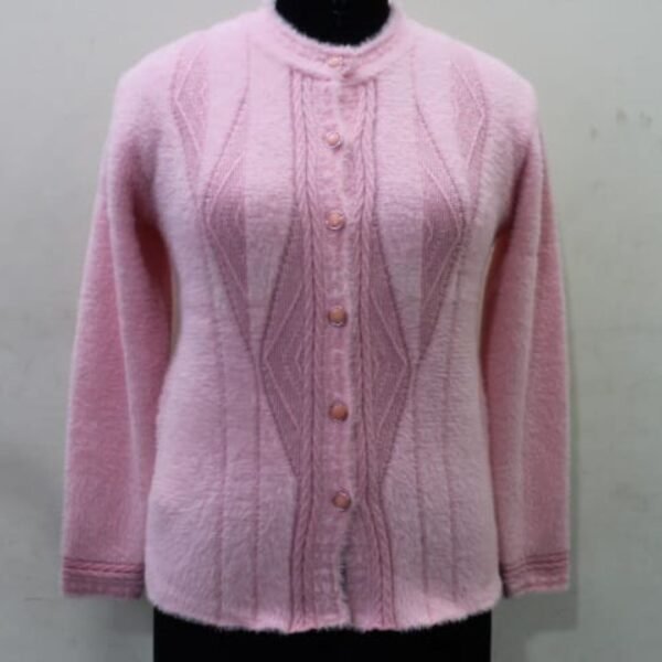 Women’s Soft Embroidered Nylon Cardigan Sweater – Winter Casual by Pawni Knitwears | Art No- 5600