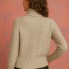 Women's 100% Cashmere Turtleneck Sweater – Tan | Thick Warm Knitwear by Pawni Knitwears | Art No- 31000