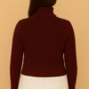 Women's 100% Cashmere Turtleneck Sweater – Brown | Thick Warm Knitwear by Pawni Knitwears | ARTICLE NO 31000