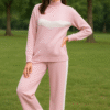 Blush Pink Cable-Knit Woolen Co-Ord Set – Cozy Elegance Edit ART NO 89000